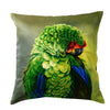 Silk Embroidered Parrot Cushion