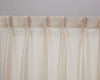 Diamond Pattern Linen Sheer Curtain - Tan