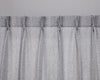 Diamond Pattern Linen Sheer  Curtain- Grey