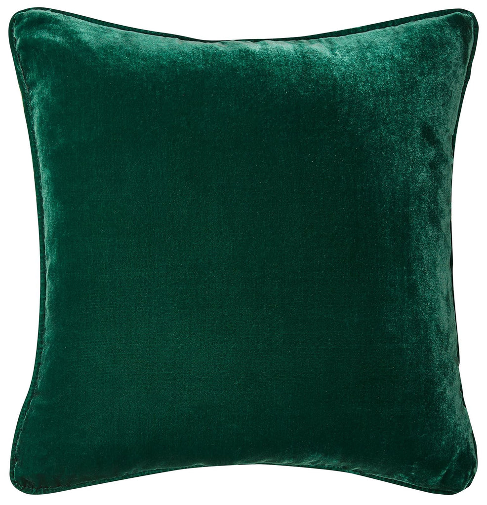 Silk Velvet Cushion - Emerald