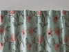Floral on Spearmint Linen Blockout Curtain (Only one panel in stock)
