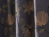 Floral on Slate Linen Blockout Curtain (Only one panel in stock)