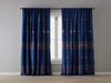 Blue Boheme Embroidered Blockout Curtain