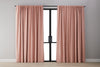 Textured Blockout Curtain - Pink
